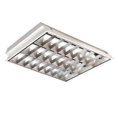 China Recessed Mounted Anodized Aluminum Fluorescent T5 Reflector Mounting Ceiling T-Bar Grille Light 3x28W for sale