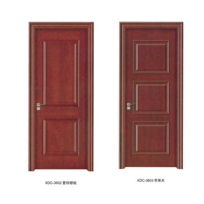 China Single Chinese House Melamine Wood Doors Designs MDF Solid Wood Antique Wooden Door Design for sale