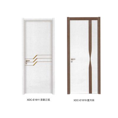 China Melamine Single Factory Direct Professional Bedroom Closet Door Designs With E0 Price Tier MDF Interior Solid Wood for sale