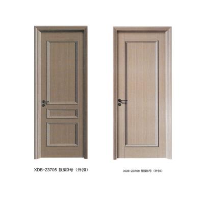 China Simple Affordable Cheap Factory Price PVC Composite Door Frame With E0 Level MDF Solid Wood Design for sale