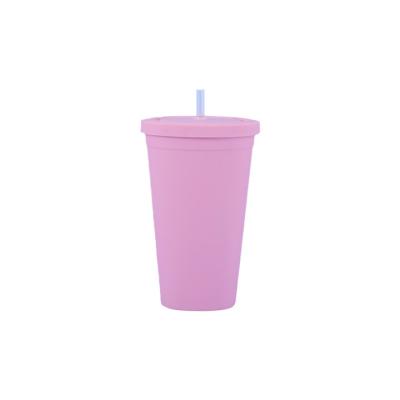 China New Viable Plastic Straw Large Capacity Vacuum Coffee Cup Car Portable Cup Plastic Cup for sale