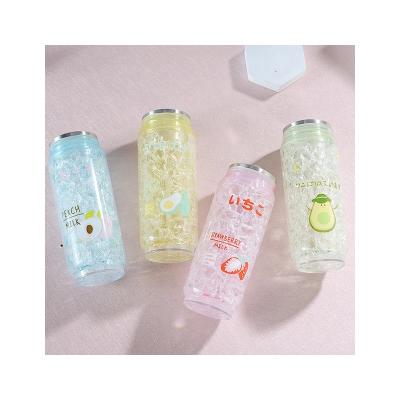 China Viable Kids Bottle Tumbler Plastic Free Drinking Tumbler Cartoon Plastic Travel Mugs Creative Customized Acceptable Logo With Lid Diary for sale