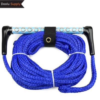 China Water Sports Sector Customized EVA Handle Wakeboard Rope High Strength Braided Polyethylene Watersports Rope for sale