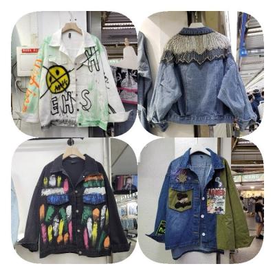 China Breathable Ripped Short Jean Jackets Woman Clothing Denim Coat Ladies Bike Denim Jacket Women Blue for sale