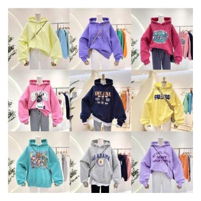 China Wholesale Anti-pilling Women's Hoodies Ladies Cotton Hoodies Street Use Women's Oversized Sweatshirts for sale