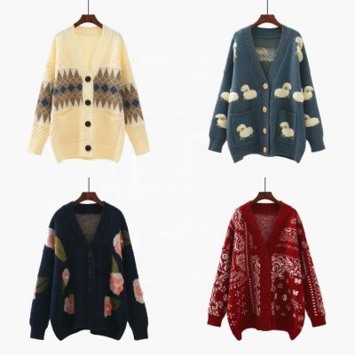 China 2022new Anti-wrinkle Women's Sweater Coat Korean Version Women's Sweater Wool Sweaters Knitted Cardigan Women for sale