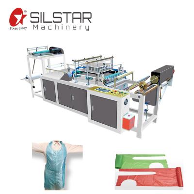 China Hotels Apron Making Machine Pizza Saloon Apron Disposable Plastic Bags Making Machine for sale