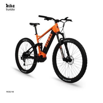 China Aluminum alloy 29 inch MTB e bicycle full suspension 750w 1000w dual full suspension e bike mountain e bike 29 mid drive motor fat tire for sale