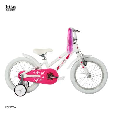 China Flat Land New 16 Inch Kids Children's Aluminum Alloy Frame Design Girl Cycle Bike for sale