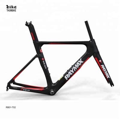 China Road Bikes RAYMAX China Custom Painting Compatible Bicycle Parts Bike Carbon Frame for sale