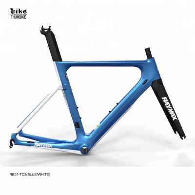 China Road Bikes RAYMAX OEM Carbon Fiber Weld Full Road Bike Frame Sale for sale