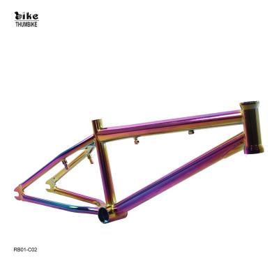 China BMX RAYMAX Custom Design Bicycle Parts China Oil Slick Bmx Bike Hi-Voltage Frame for sale