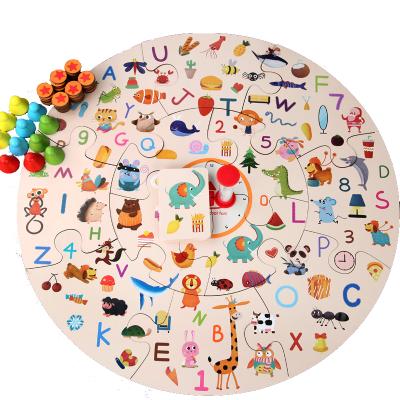 China Eco-Friendly Detective Children Educational Interactive Montessori Toys Wooden Round Memory Game For Kids for sale