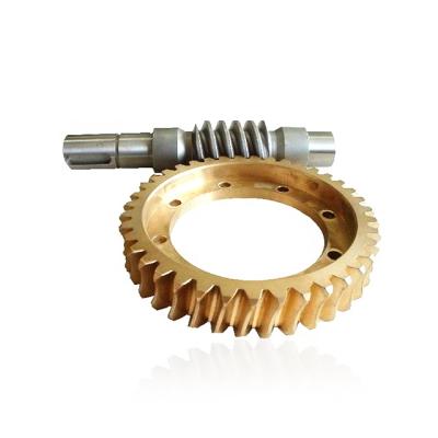 China Worm Input Worm Gear Output Factory Bronze / Brass Wheel Assemble Set for sale