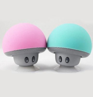 China Custom Wireless Promotional Gift Kids Cute Mushroom Cute BT Speaker With Sucker Cup for sale