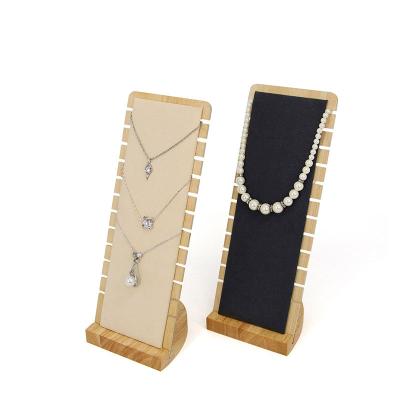 China Simple Modern Factory Necklace Display Stand Bracelet Stand Solid Wood Jewelry Display Rack for sale