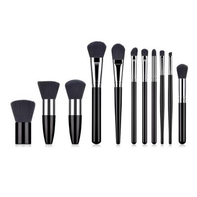 China Angular blush 11 pieces makeup brush set of long and short unique shape special design bullet makeup beautiful for sale