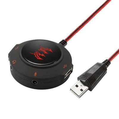 China ABS S2 Headphone Mini USB External Microphone Adapter Sound Card for sale