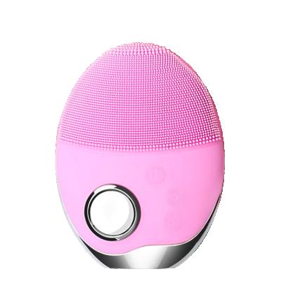 China Portable Waterproof Electric Cleaner Sonic Silicone Face Swipe Device Rechargeable Acne Treatment Face Remover USB for sale