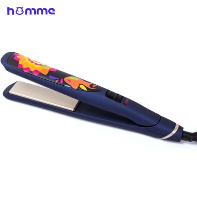 China Temperature Control MEN Professional Hair Straightener Ceramic Iron LED Temperature Display Hair Styling Tool HM6070 for sale