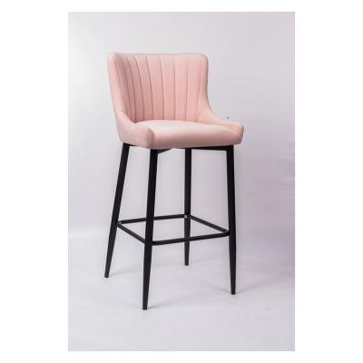 China Modern Fine Quality Upholstered High Bar Chair Luxury Counter Chair Bar Stools for sale