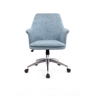 China Factory direct high quality comfortable upholstered office swivel chairs adjustable (height) for sale