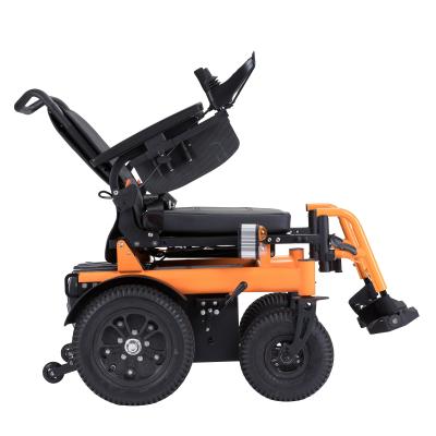 China Heavy Duty Aluminum Alloy Electric Wheelchair With 55Ah*24V Battery Power Wheelchair For Handicapped for sale