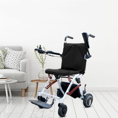 China Lightweight Aluminum Alloy China Power Folding Wheelchair Portable Electric Wheelchair For Disabled for sale