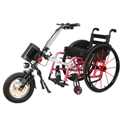 China 36V 250W electric wheelchair trailer with 12 inch 16 inch wheel wheelchair handcycle disabled for sale