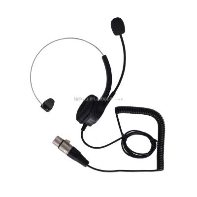 China Professional Intercom Headset Professional Interphone NE-11 Earphones and Headphones with XLR-4F or XLR-5M Conne for sale