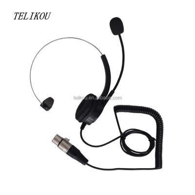 China Single Headband Ear Headband Light Weight With Electret Microphone Intercom for sale