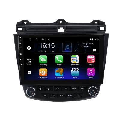 China GPS iPoster 10.1 Android 9 Quad Core 1+16 GB Car Radio DVD Player For Honda Accord 7 2003-2007 for sale