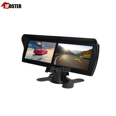 China Shock Resistant iPoster Dash Mount 2 Dual Display 4 Channel Split Video Input 4.3