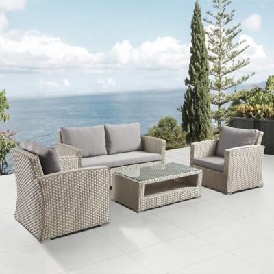 China Outdoor Rattan Sofa Garden Sofa Set Furniture Aluminum Alloy Contemporary Waterproof Wicker Garden Patio for sale