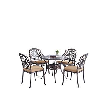 China Water Proof and UV Resistance Modern Outdoor Dining Furniture Patio Table and Chair Set of 4 Chairs for sale