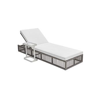 China Factory Price Outdoor Patio Weather Furniture Chaise Outdoor Sun Pool Lounger Aluminum Aluminum Beach Lounger for sale