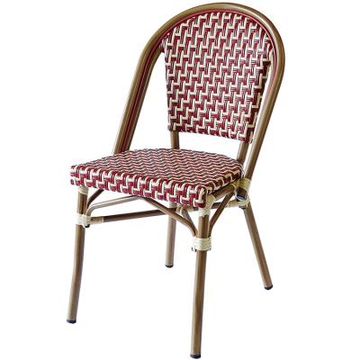 China Garden Classic Antique Bamboo Rattan Cooling French Bistro Chairs Cafe Restaurant Chair for sale