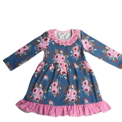 China Spring And Autumn High Quality Little Girl Dress Pattern Design Print Washable Cute Dress for sale