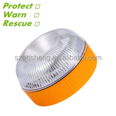 China 15 LED 50cd Warning Rescue Warning Flashing LED Emergency Protective Amber Light With Magnet For Vehicles for sale