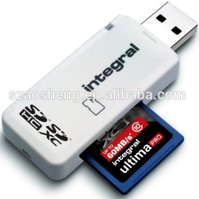 China Desktop SD USB2.0 SDCARD Memory Card Reader USB Card Reader USB Card Reader Adapter ASDKQ-12-2 for sale