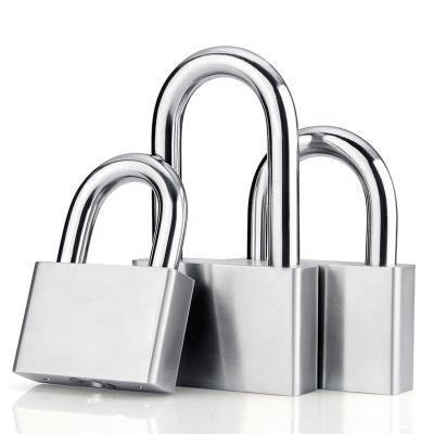 China 304 stainless steel anti-rust waterproof padlock for best lock outdoor use padlock GS-001 for sale