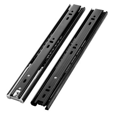 China Modern black full-extension ball bearing drawer slide for sale