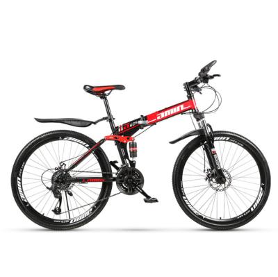 China street made in china folding double disc bicycle 24/26 inch mountain bike/wholesale mountain bike for sale