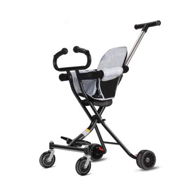 China High carbon steel+expected by environmental protection high carbon steel foldable four wheel baby stroller for sale