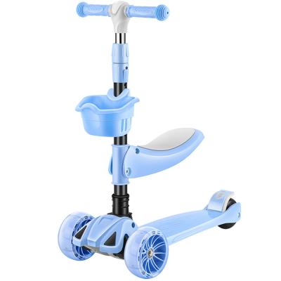 China Quick Kid Folding Three In One Wheel Foldable Instant Scooter for sale