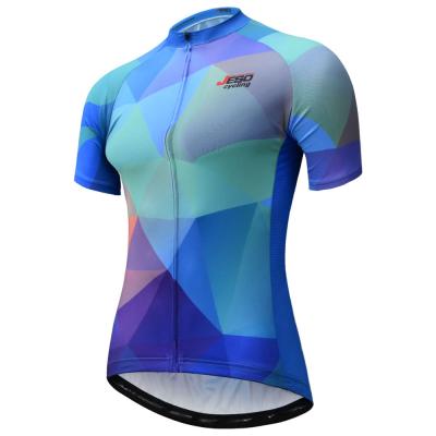 China 2021 Spring Breathable Top Picks Ladies Short Sleeve Jersey Top Mesh Breathable Quick Dry Cycling Cycling Wear for sale