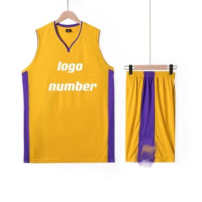 China Custom Made High Quality Antibacterial Sublimation Basketball Sports Logo Mens Basketball Uniform Tank Top for sale