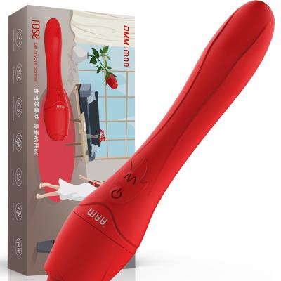 China Big Magic Wand Self-Heating Women Nipple Clit Stimulator Handheld Heating Thrusting Licking Vibrator G Spot Vibrator Massager For Female Rose Couples for sale