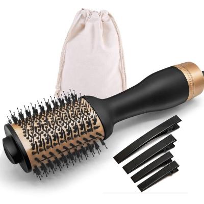 China Amazon direct sales hot air anion comb hair straight hair curler comb multifunctional ionic explosive hair dryer comb factory for sale