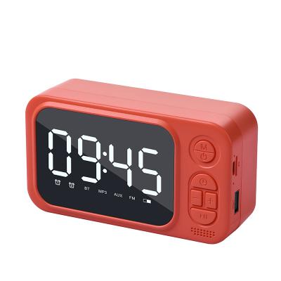 China Amazon Factory Customized Hot Selling LED High Fidelity Alarm Clock Multifunction LED Wireless Speaker for sale